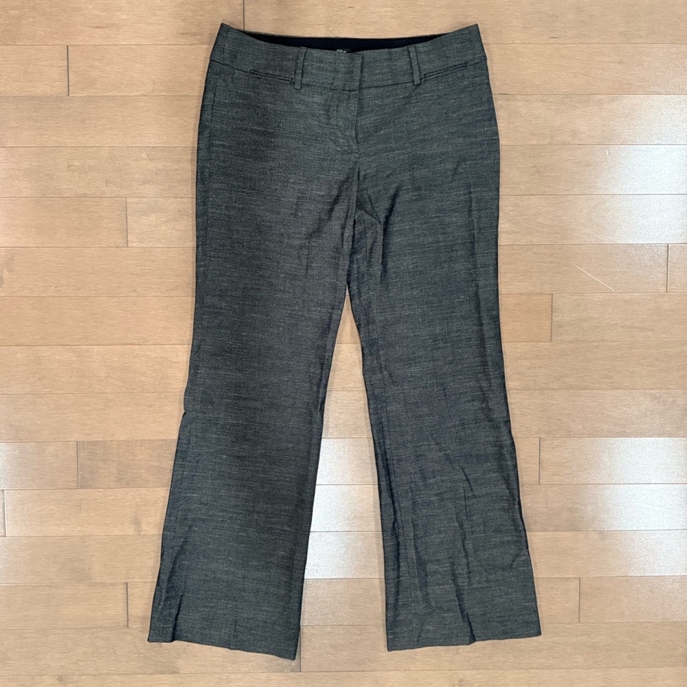 Ann Taylor LOFT Charcoal Trouser Pants - Straight Leg, Size 8